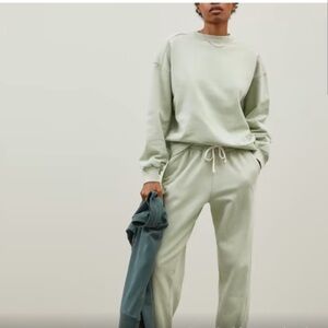 Green Everlane Track Sweatshirt